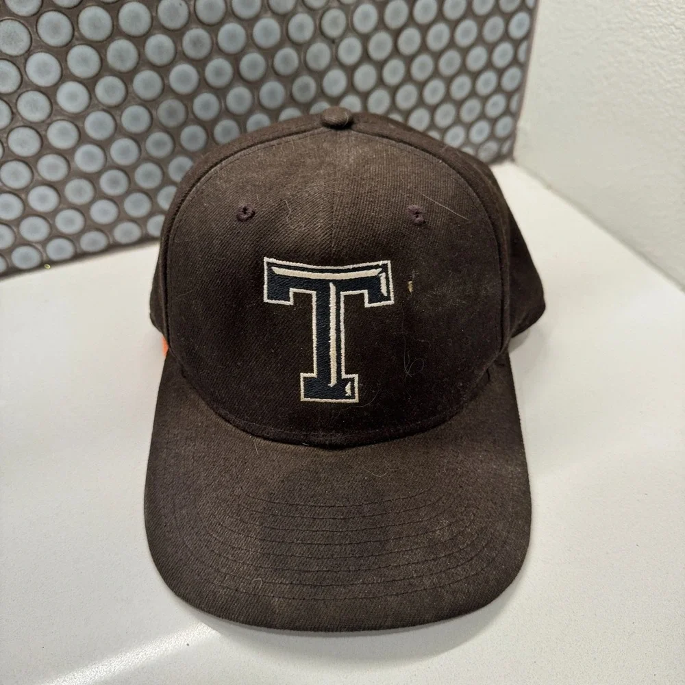 TENNESSEE Hat Cap Black New‎ Era Unknown Vintage Snapback Faded #10 T Logo Texas